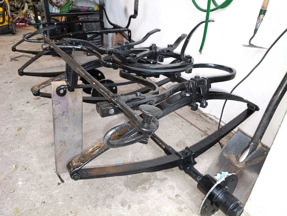 Podwozie bryczki na gumowych kolach