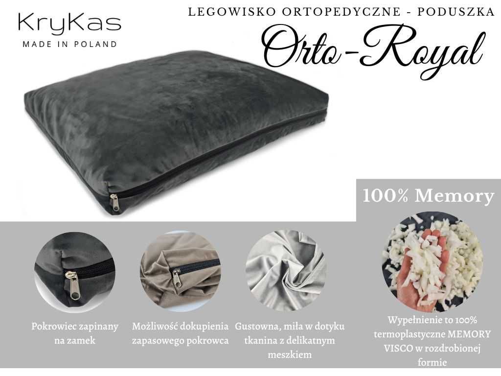 Legowisko ortopedyczne - poduszka ORTO-Royal - 100% Memory Foam