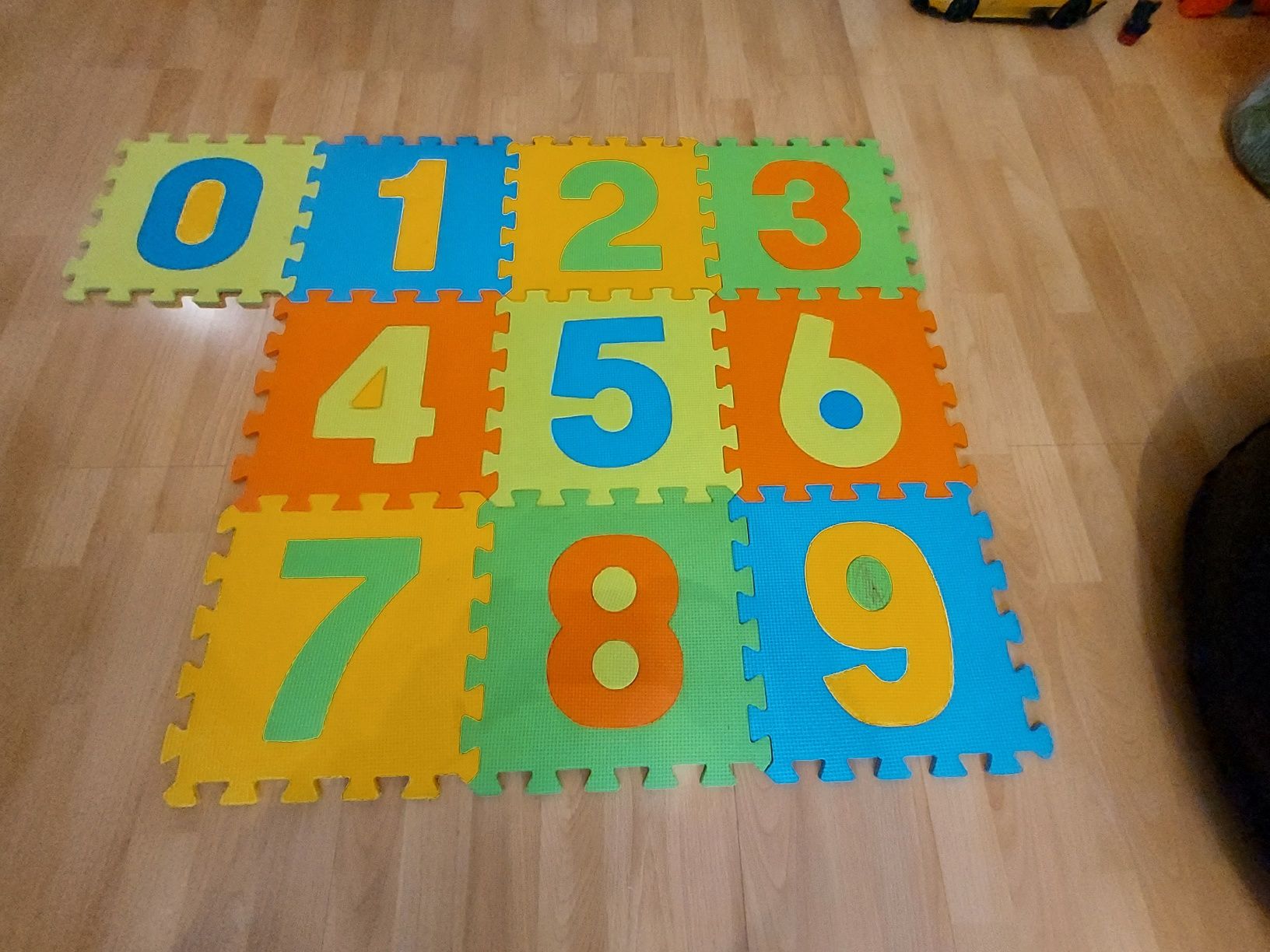 Tapete puzzle  números 0 a 9