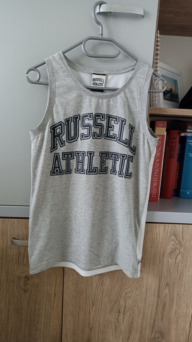 Koszulka męska szara tank top bez rękawków Russell Athletic
