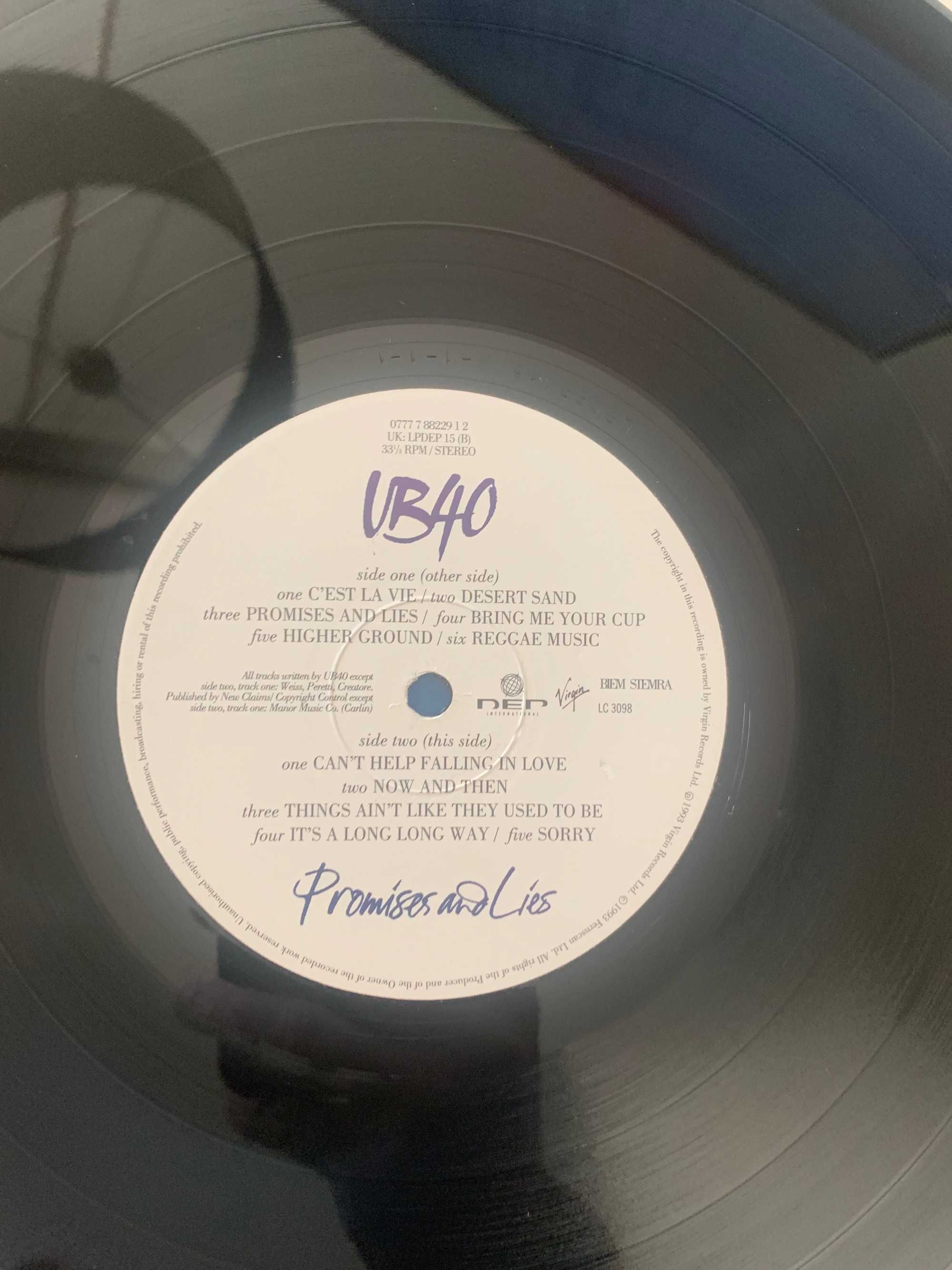 Disco Vinil - UB40 - Promises and Lies