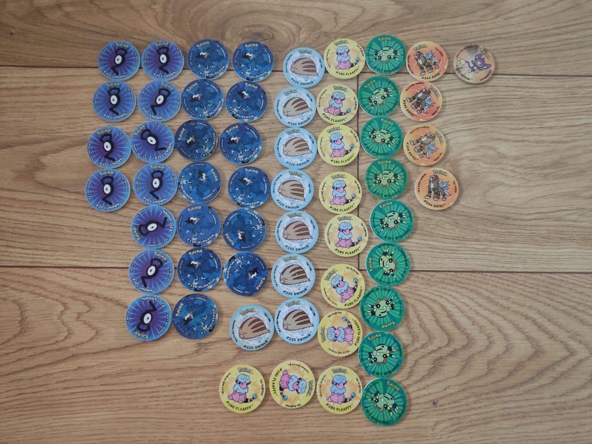 Pokemon zapper tazo 55 szt