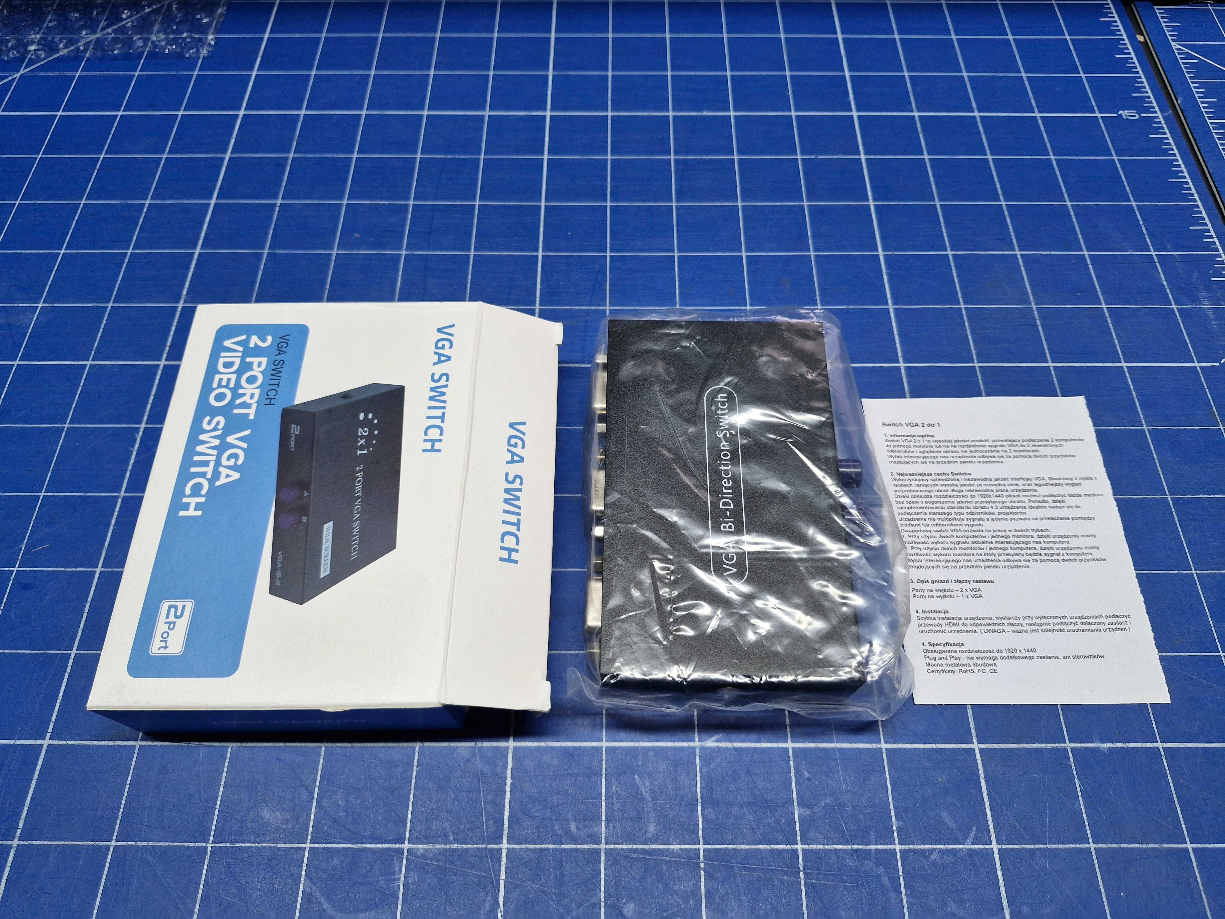 Przełącznik Sumator Switch VGA-SW-2/1