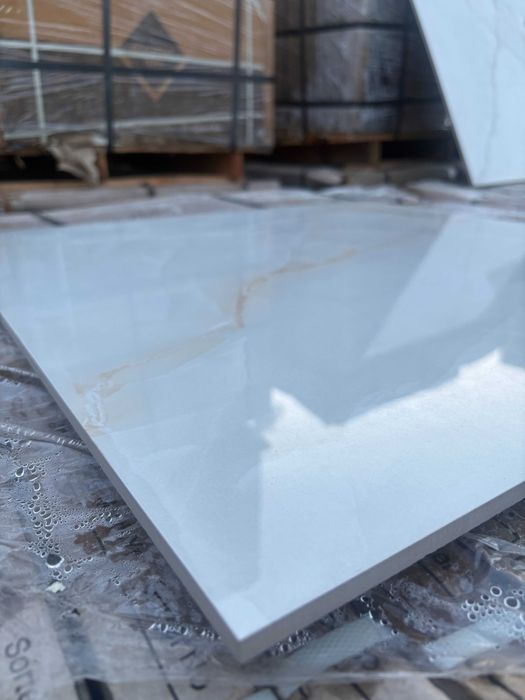 Płytki gresowe 60x60 ceramiczne podłoga, ściana poler BIEL Z MARMUREM
