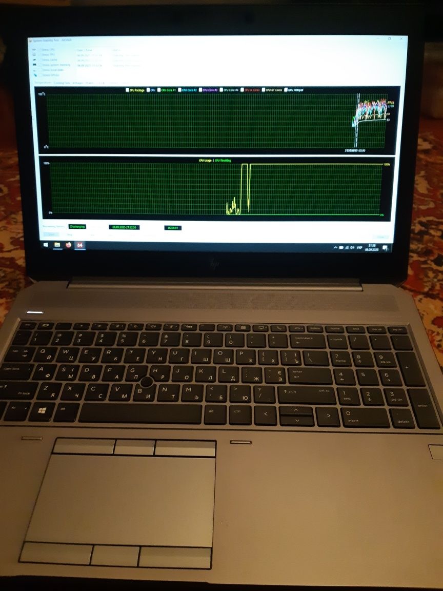 Hp zbook 15 g5 (озу ddr4 32gb, quatro p1000 4 gb(gtx 1050)