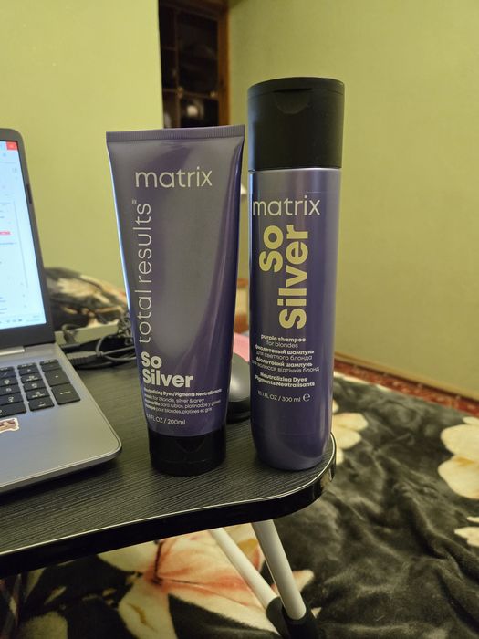 Матрікс Соу сільвер шампунь і маска для нейтралізації  жовтизни