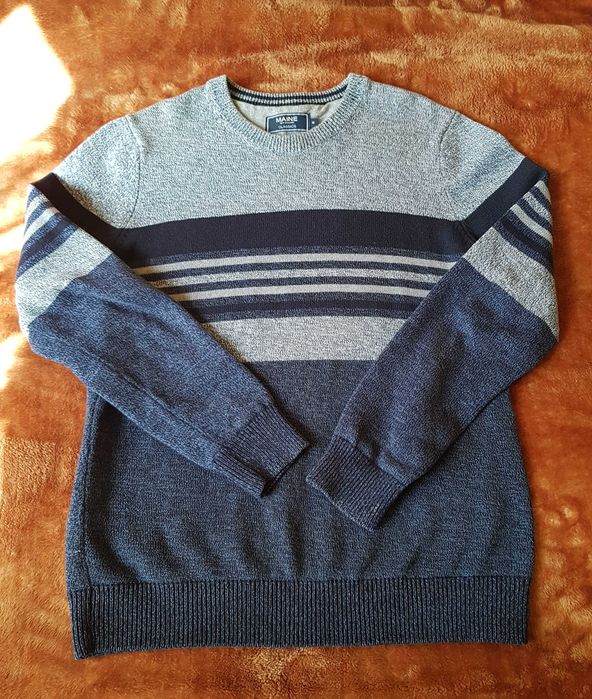 Sweter męski MAINE England M bawełna 100% ciepły