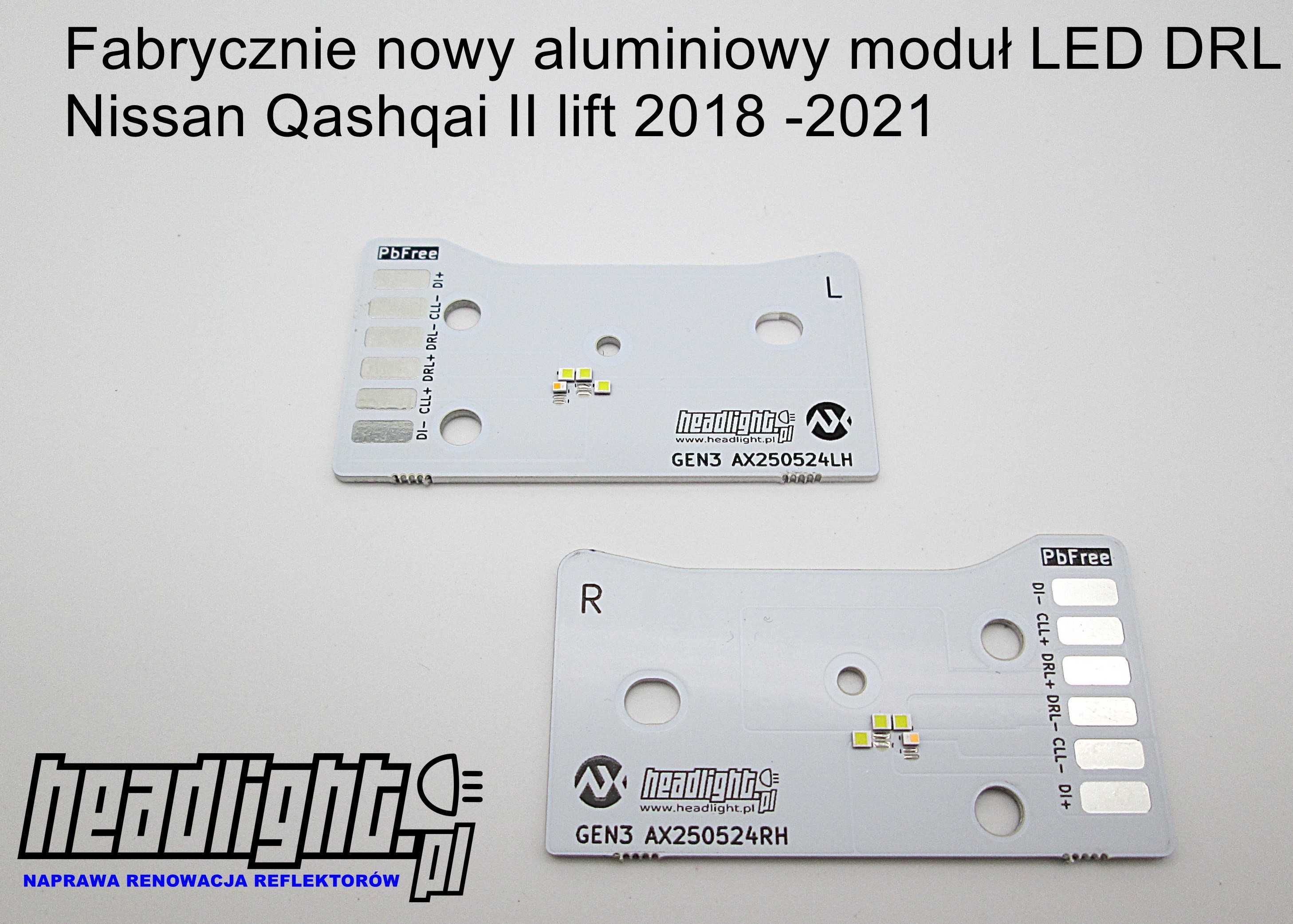 Nissan Qashqai II Naprawa LED DRL J11 2 lift Full Led światła dzienne