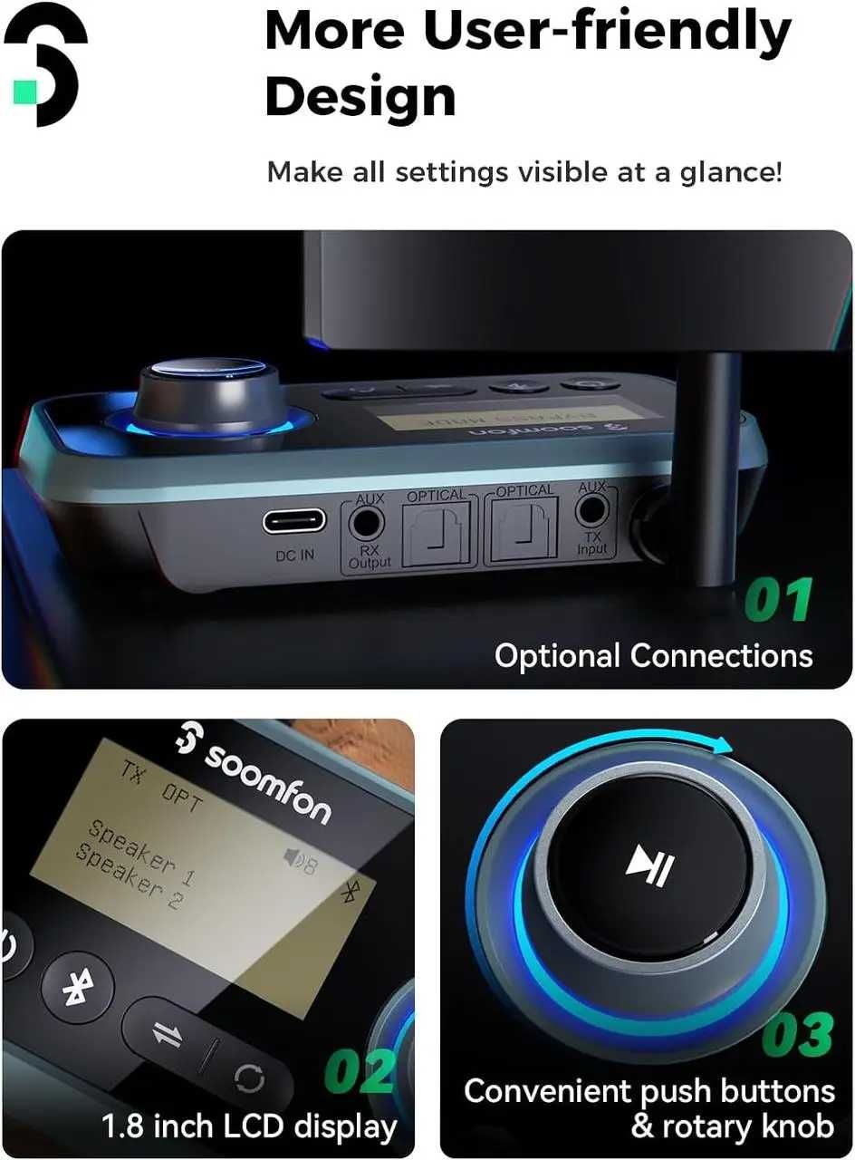 SOOMFON BT17 Bluetooth приймач-передавач