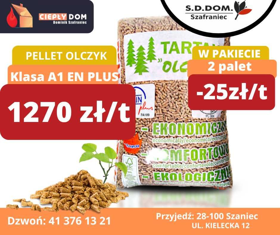 Pellet Olczyk darmowa dostawa do 20 km od Szańca już od 1 palety