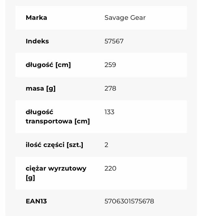 Wędka dwuskładnikowa