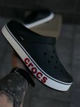 Класические крокси / крокс черные / Crocs Black/White/Red / Новинка