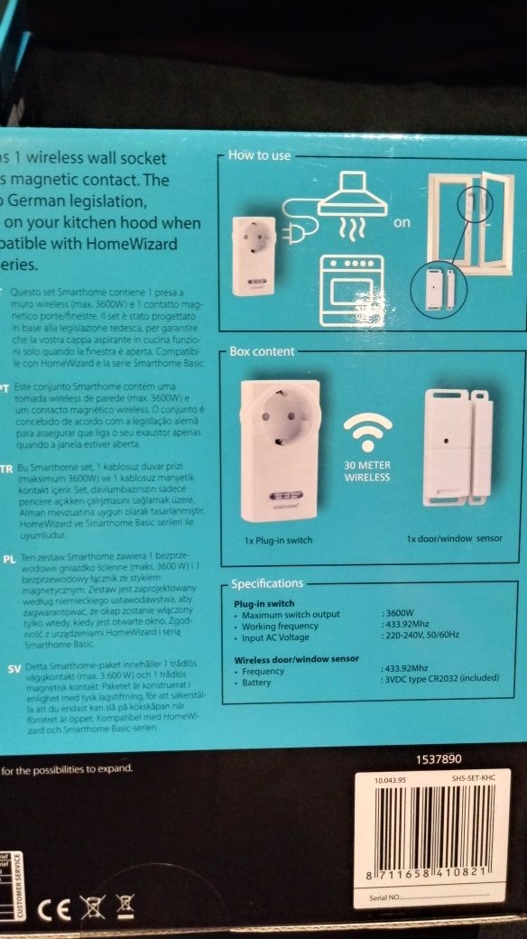 Smarthome Basic smartwares zestawy do zarządzania gniazdko pilot