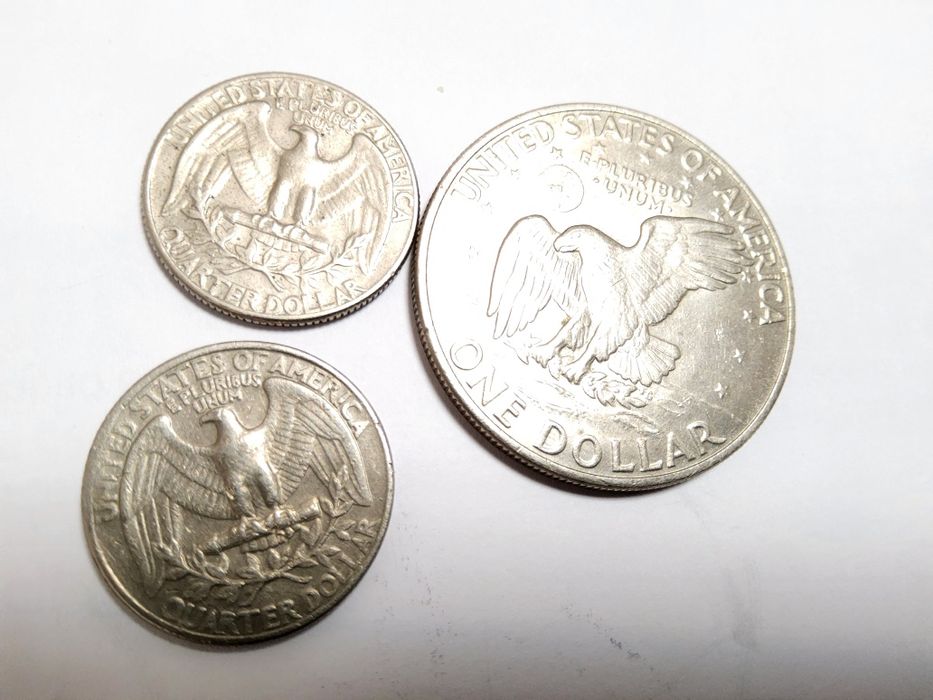 3 moedas doller americano