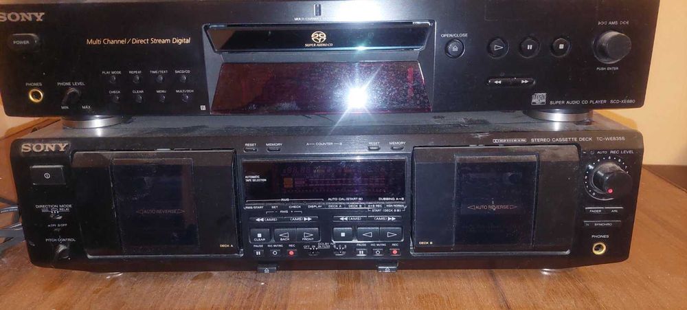 Музикальный центр, Акустическая система , Sony TC-WE 835S, SCD XE 680