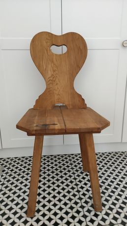 Krzesło drewniane , dębowe.