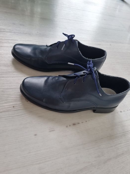 Buty wizytowe, komunijne dla chłopca 33 granat