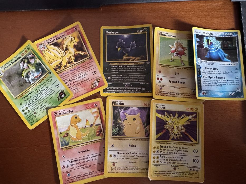 Cartas de pokemon coleção