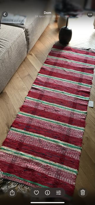 Piękny dywan, skandynawski vintage, ręcznie tkany jak te z Zara Home