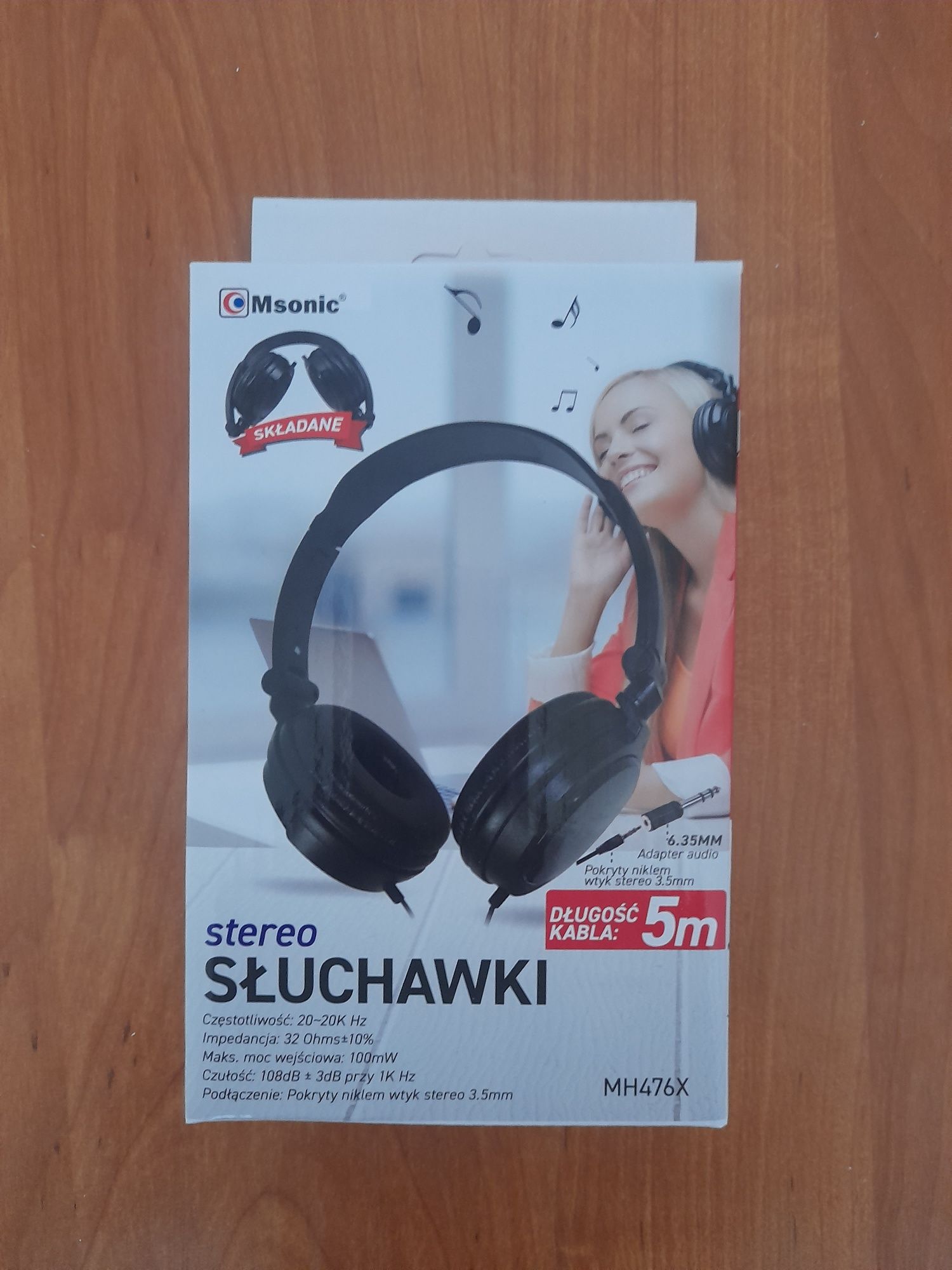 Msonic słuchawki stereofoniczne MH476X.