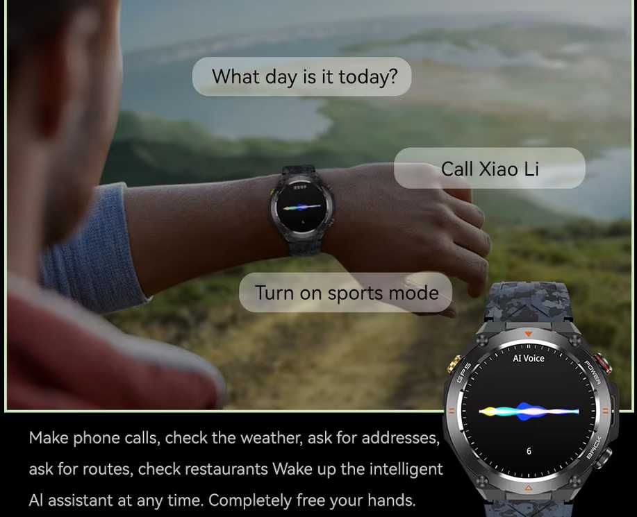 Smartwatch KC82 Inteligentny 1,45 cala z GPS , 650Mah duży akumulator