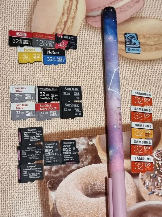 Карты памяти MicroSD от 32 мб до 256 гб