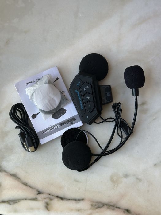 Intercomunicador Bluetooth fones novo Fale ouça música e atenda ligaca