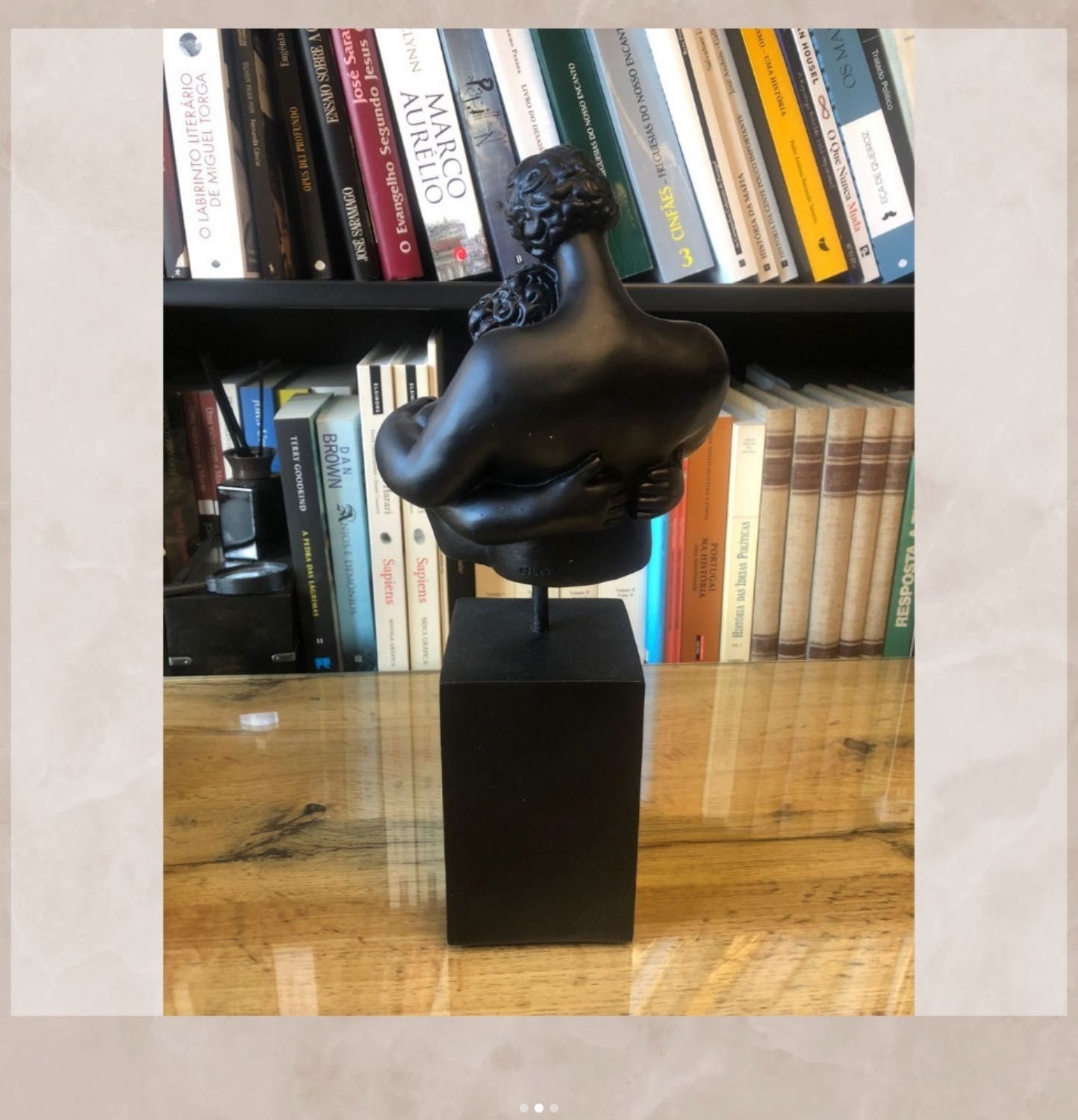 Figura resina metal de casal