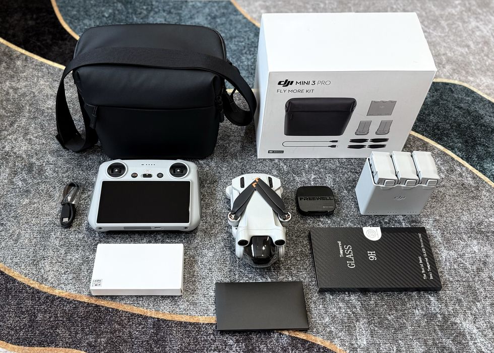 DJI Mini 3 Pro – Fly More Combo + filtr ND Freewell – Stan idealny!