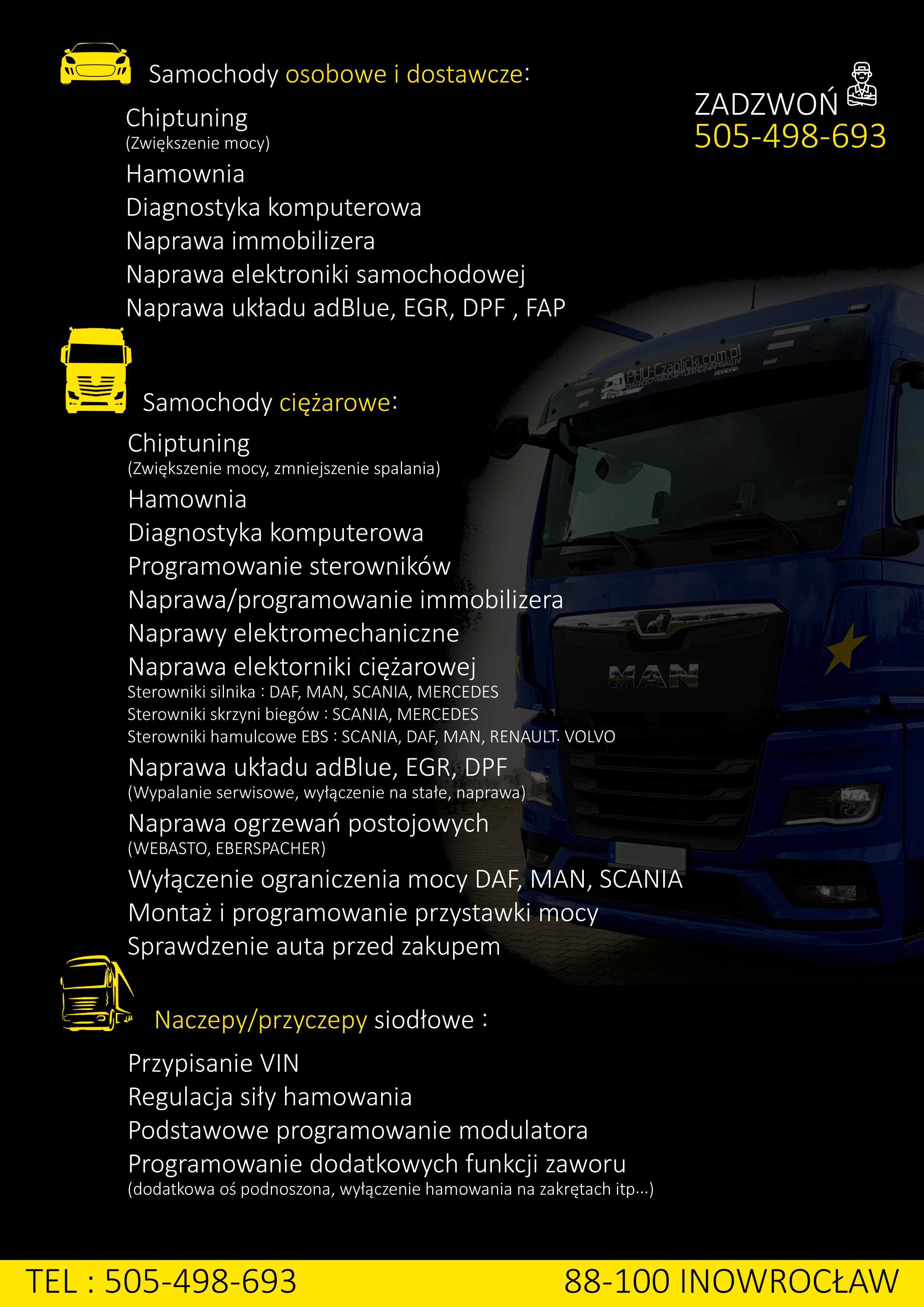 Koordynator Scania COO7 Dojazd serwis gwarancja 24/7