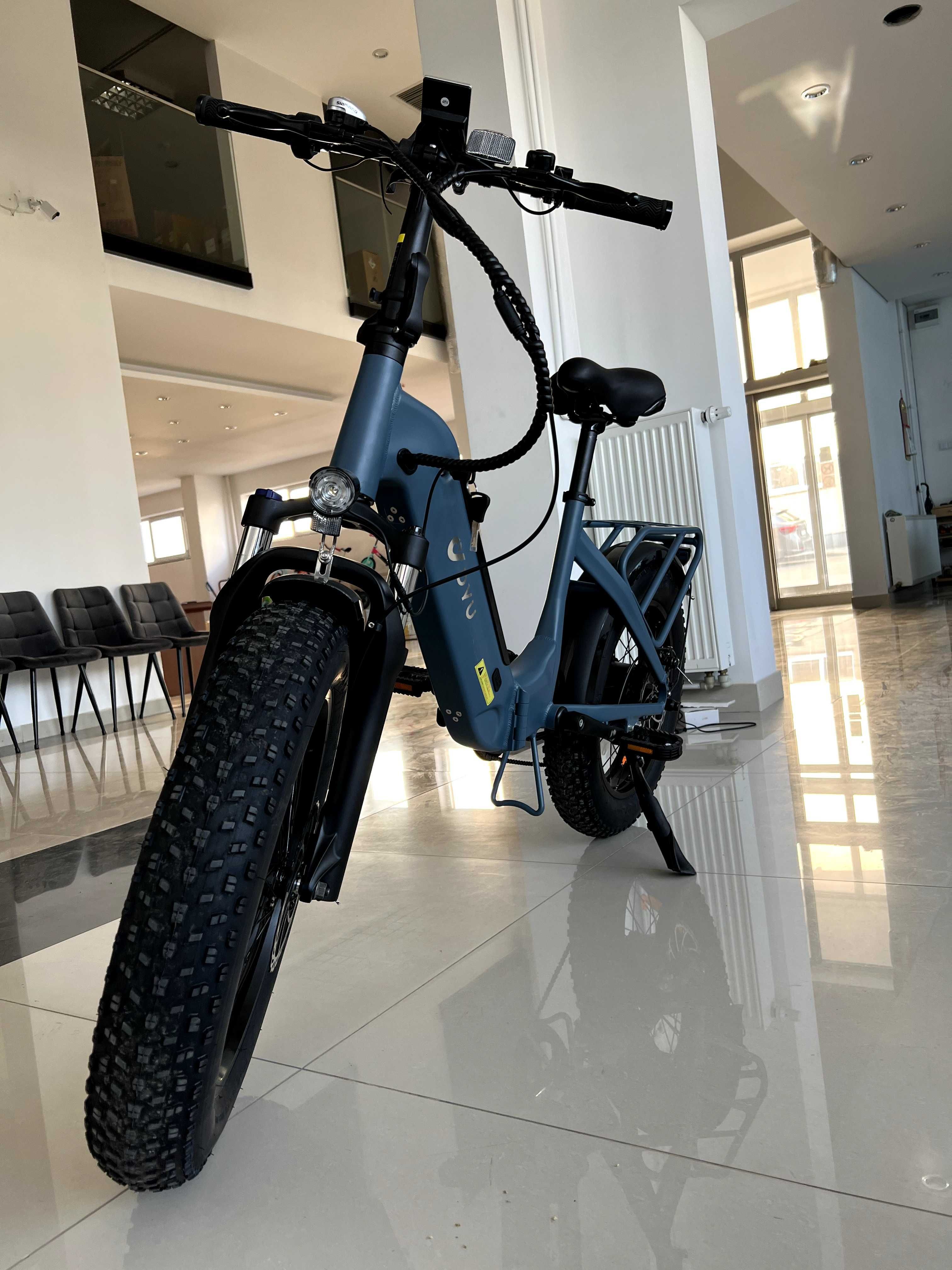 Rower Elektryczny, DYU FF50, 500W, Niebieski