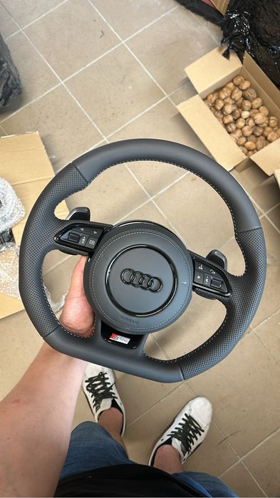 Kierownica Scieta S-line Audi A6 C7 A7 komplet poduszka A4 b8 A5 A3 8V
