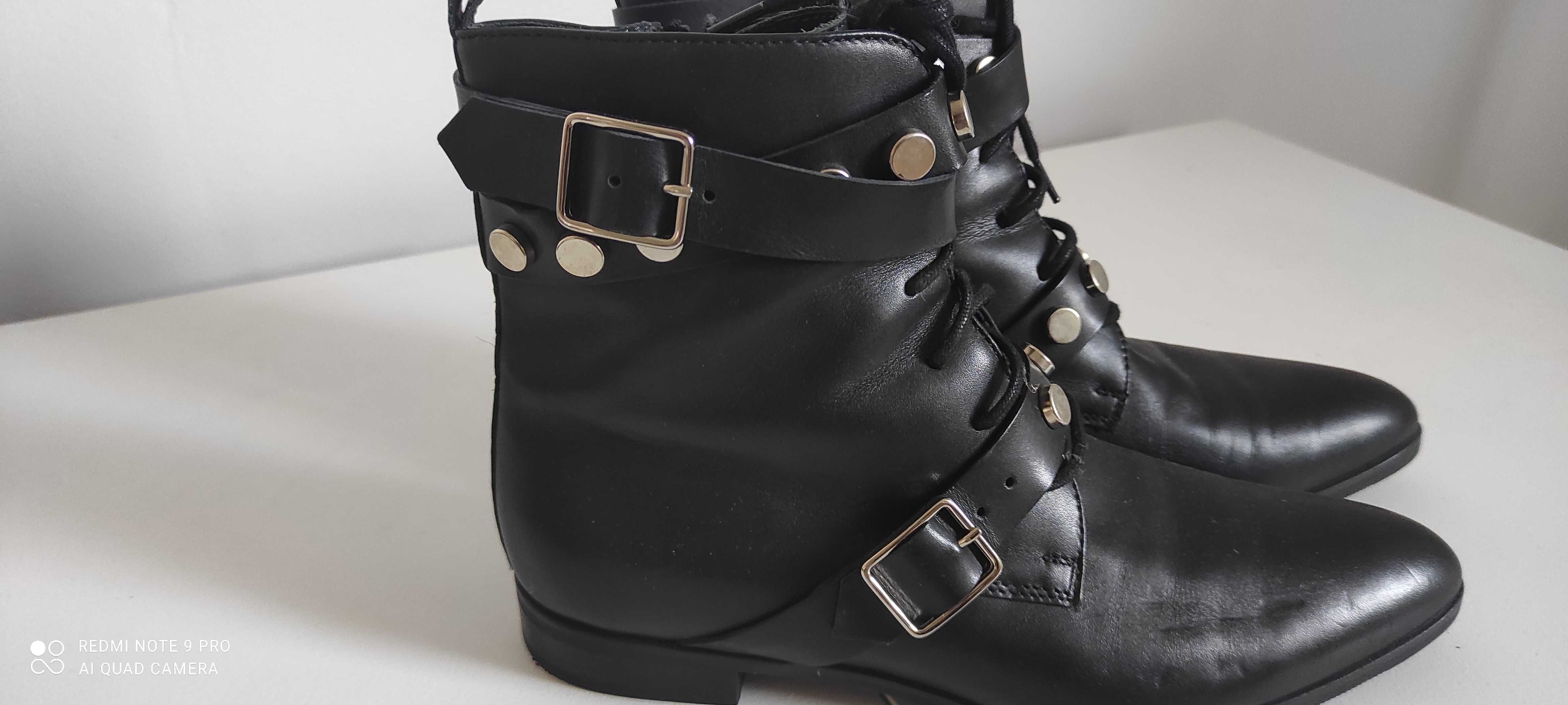 SIMPLE buty botki SKÓRA 37 Idealne