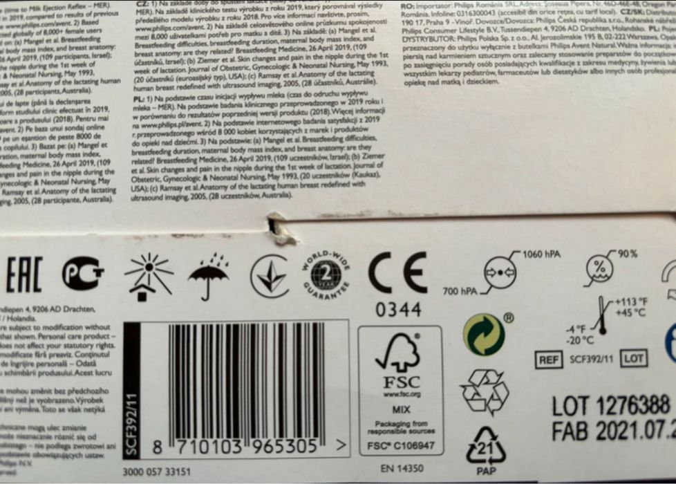 Laktator elektryczny Philips Avent SCF392/11.