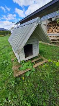 Buda dla psa duża  XL, ocieplana, dach z blachy owczarek niemiecki