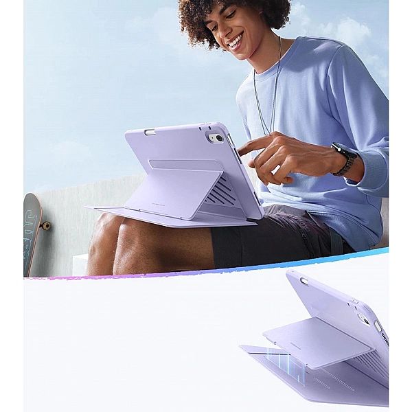 Etui ESR Flip Hybrid na iPad Air 13" 1 / 2 - fioletowe