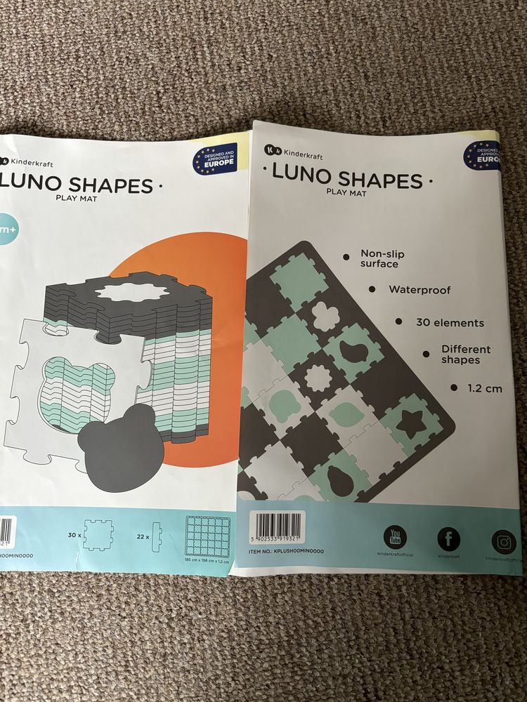 Mata piankowa puzzle 3D Luno Shapes Kinderkraft