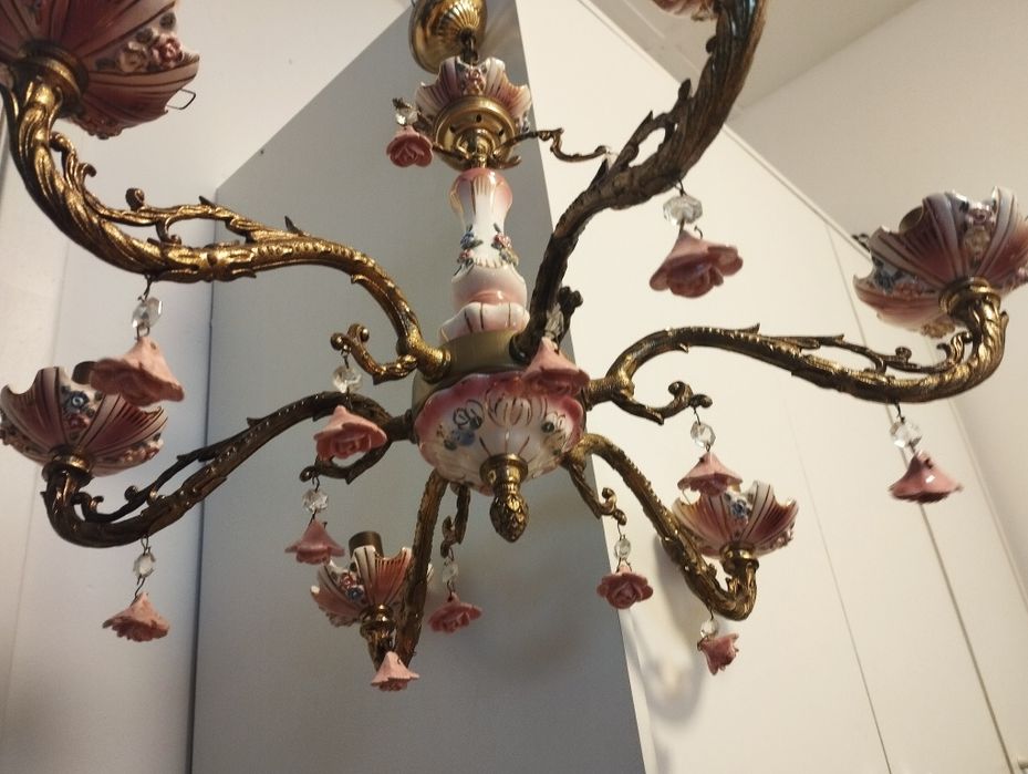 Люстра бронза порцеляна