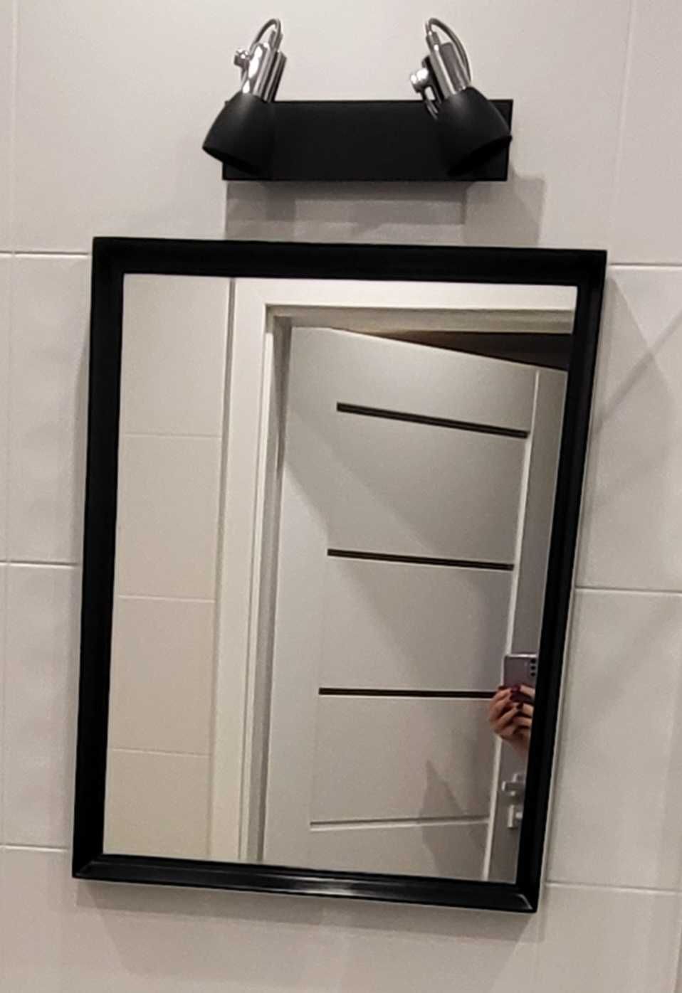 Lustro łazienkowe czarne