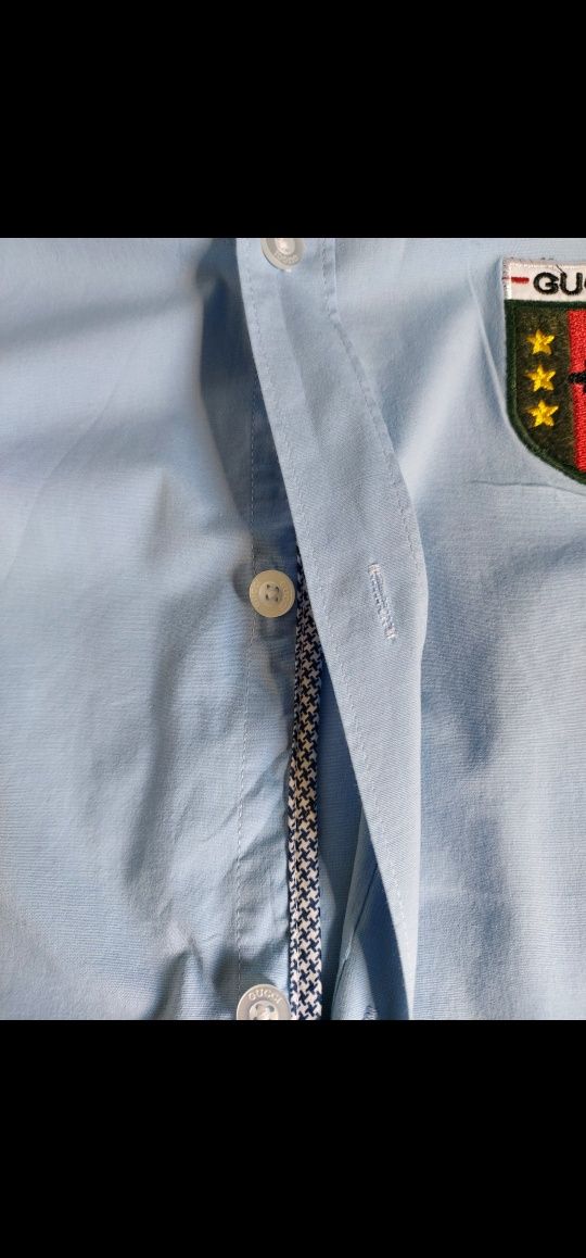 Błękitna koszula Gucci
