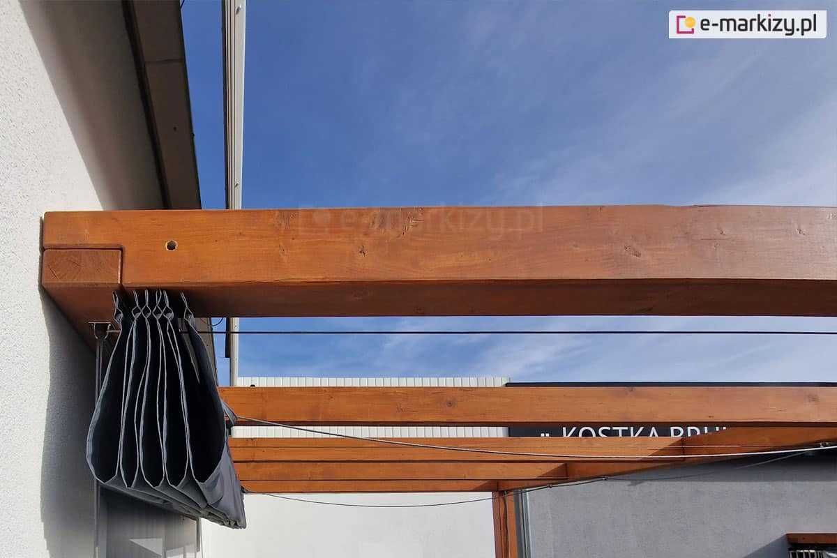 Dach tkaninowy pergola taras lekki żagiel przeciwsłoneczny Risto