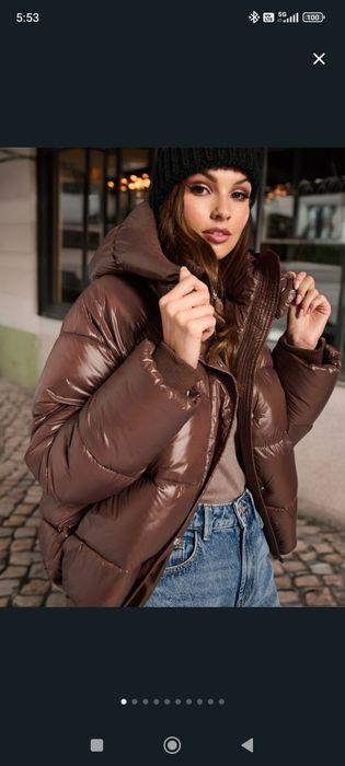 Hit bomber puffer kurtka czekolada lub czarna realnie L/xl