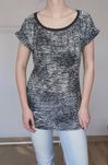 Bershka S M 36 38 40 Szary t-shirt top bluzka ćwieki grunge oversize