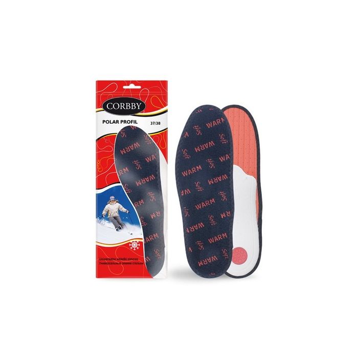 R. 35/36 - Zimowe wkładki do butów ortopedyczne Polar Profil Corbby