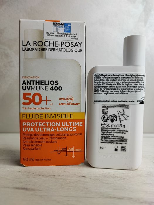 Сонцезахисний флюїд La Roche-Posay Антеліос UVA 400 SPF 50+ 50 ml