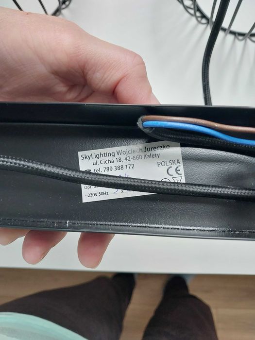 LAMPA wisząca sufitowa żyrandol LOFT DRUT