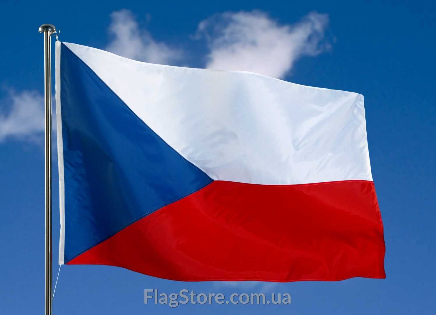 Чешский флаг Чехии 21*14, 90*60, 150*90, 240*160 чеський прапор Чехії