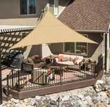LOVE STORY Żagiel przeciwsłoneczny na balkon taras 3m x 3m x 3m