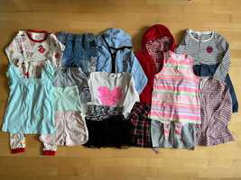 Paka 116 sukienka kurtka spódnice spodenki bluzeczki dla dziewczynki