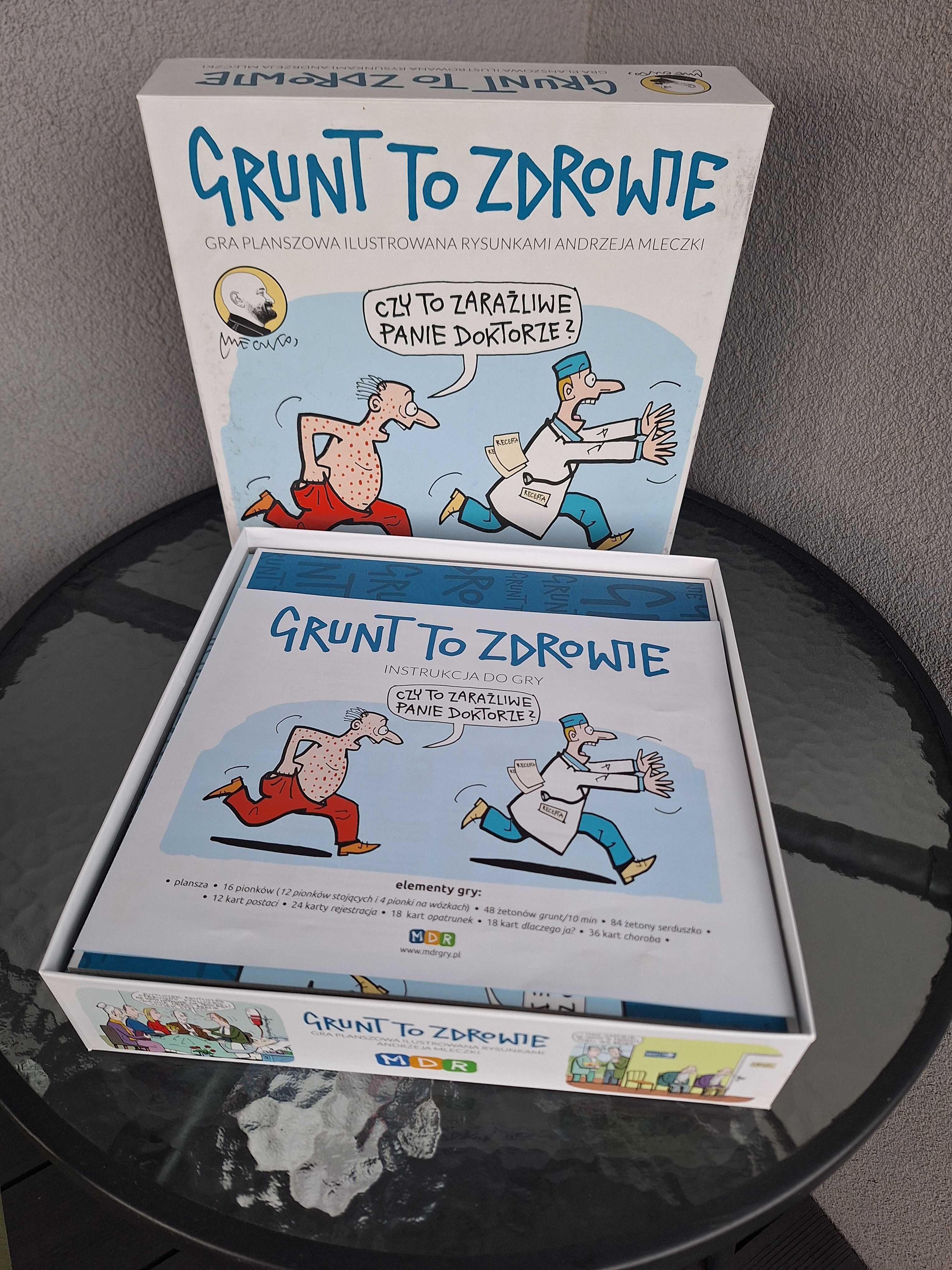 Gra towarzyska Grunt to zdrowie rysunki Mleczki